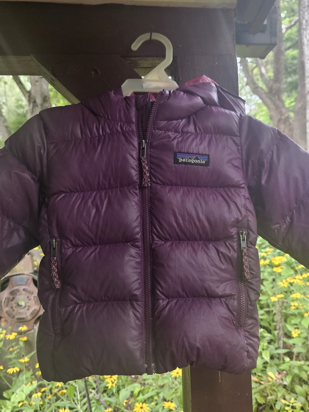 Patagonia Kids' Hooded Puffer Jacket - Deep Plum